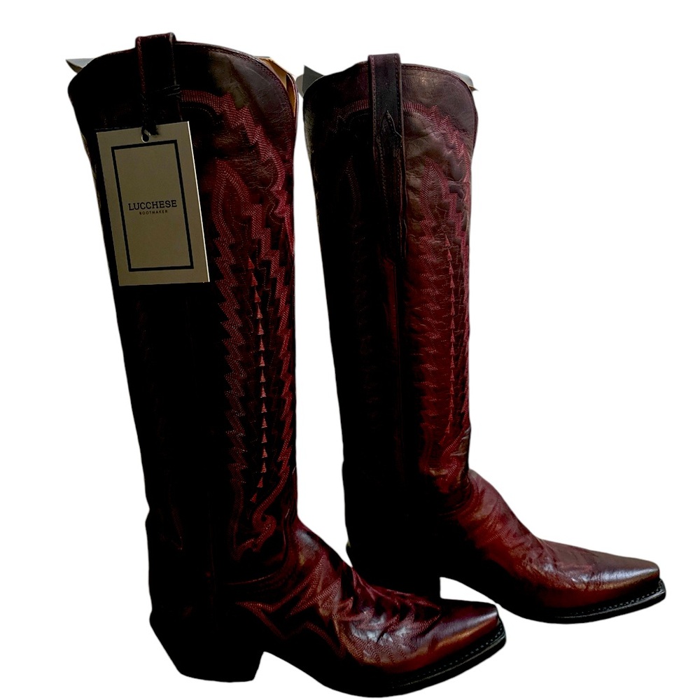 Lucchese Women’s Cowboy Boots Oxford Blood/ color Brand New Never Worn